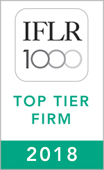 IFLR1000 2018 Top Tier Firm Rosette